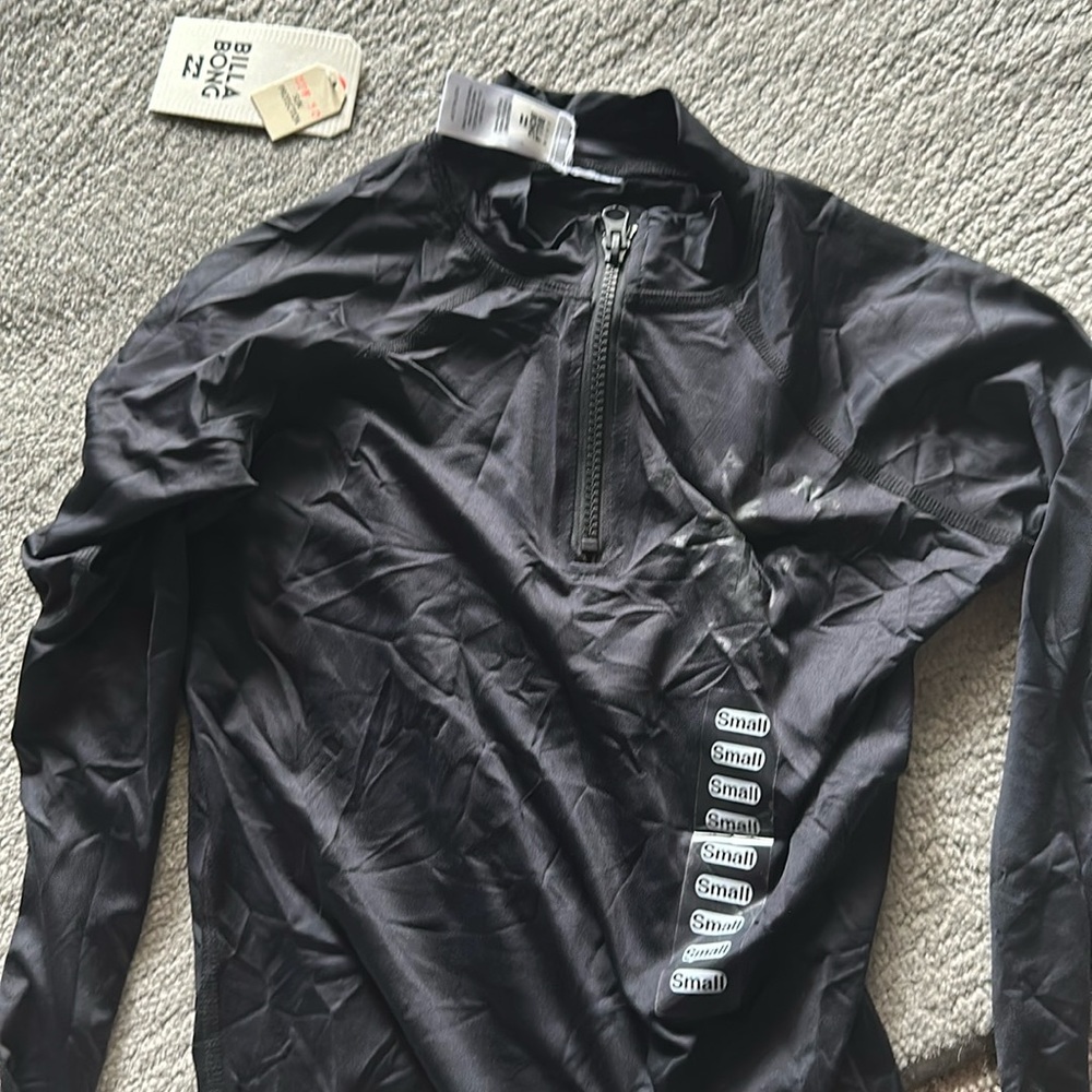 Black billabong surf shirt long sleeved